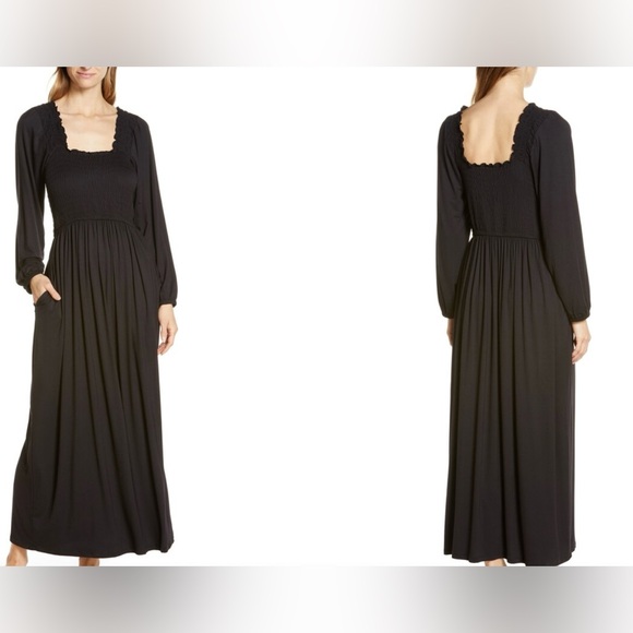 Nordstrom Moonlight Eco Long Sleeve Nightgown NWOT - Picture 1 of 9